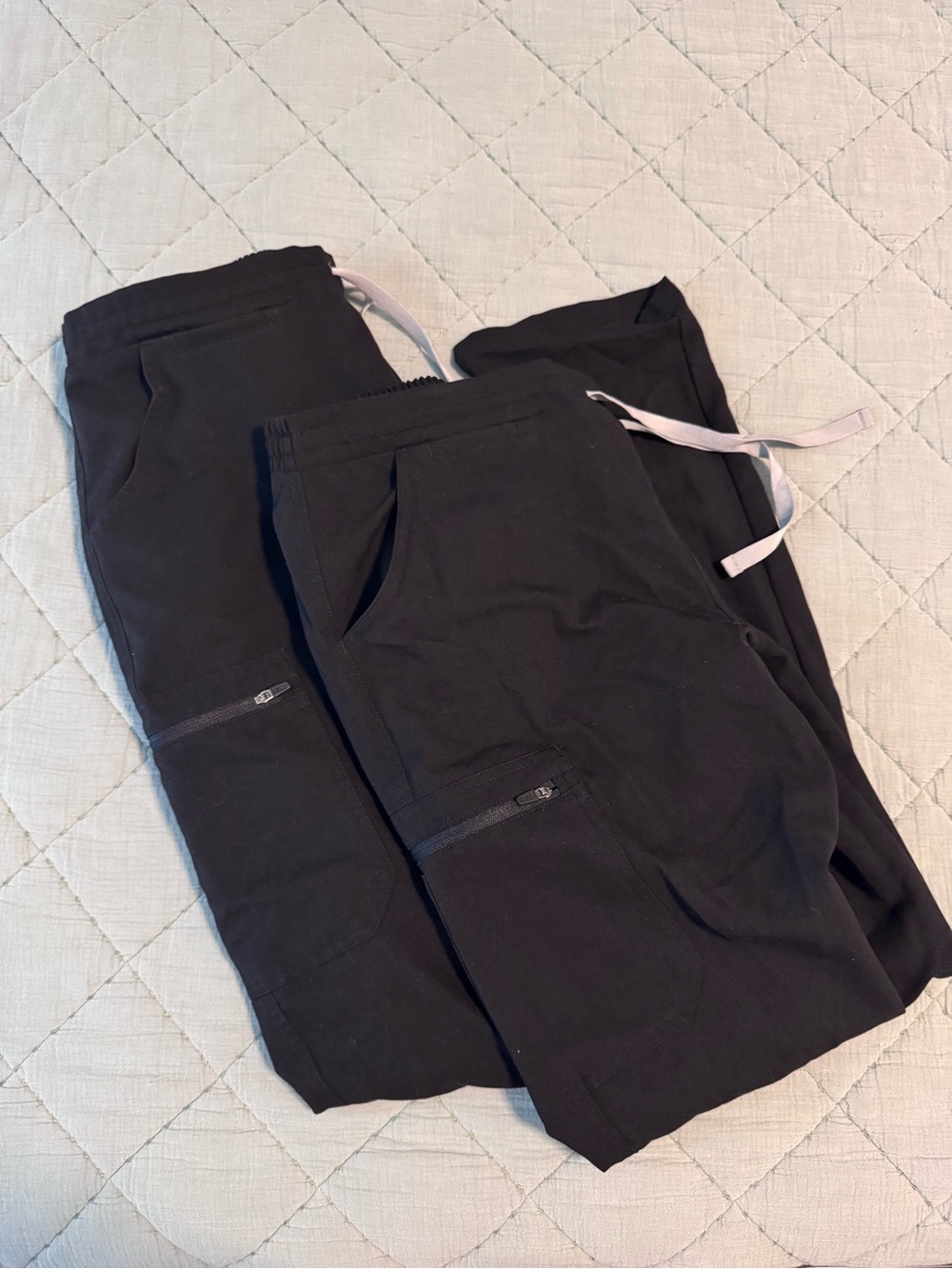 Figs Men's Black Jogger Pants with Drawstring